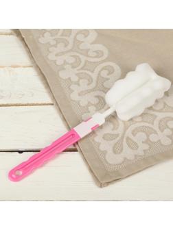 Ёршик для посуды «Тюльпан», 23×5×3 см, цвет МИКС