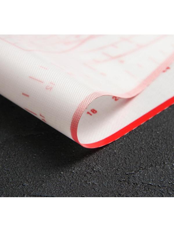 Коврик армированный с разлиновкой силиконовый Доляна, 40×60 см