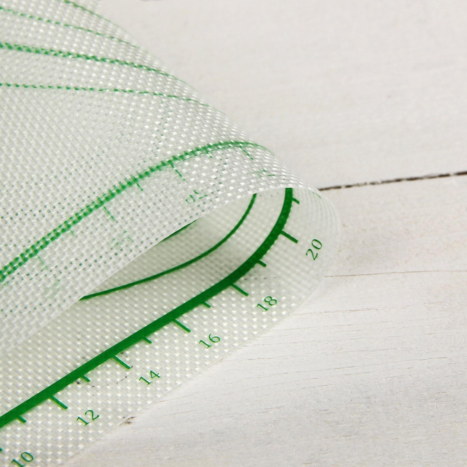 Коврик армированный с разлиновкой силиконовый, 42×29,5 см