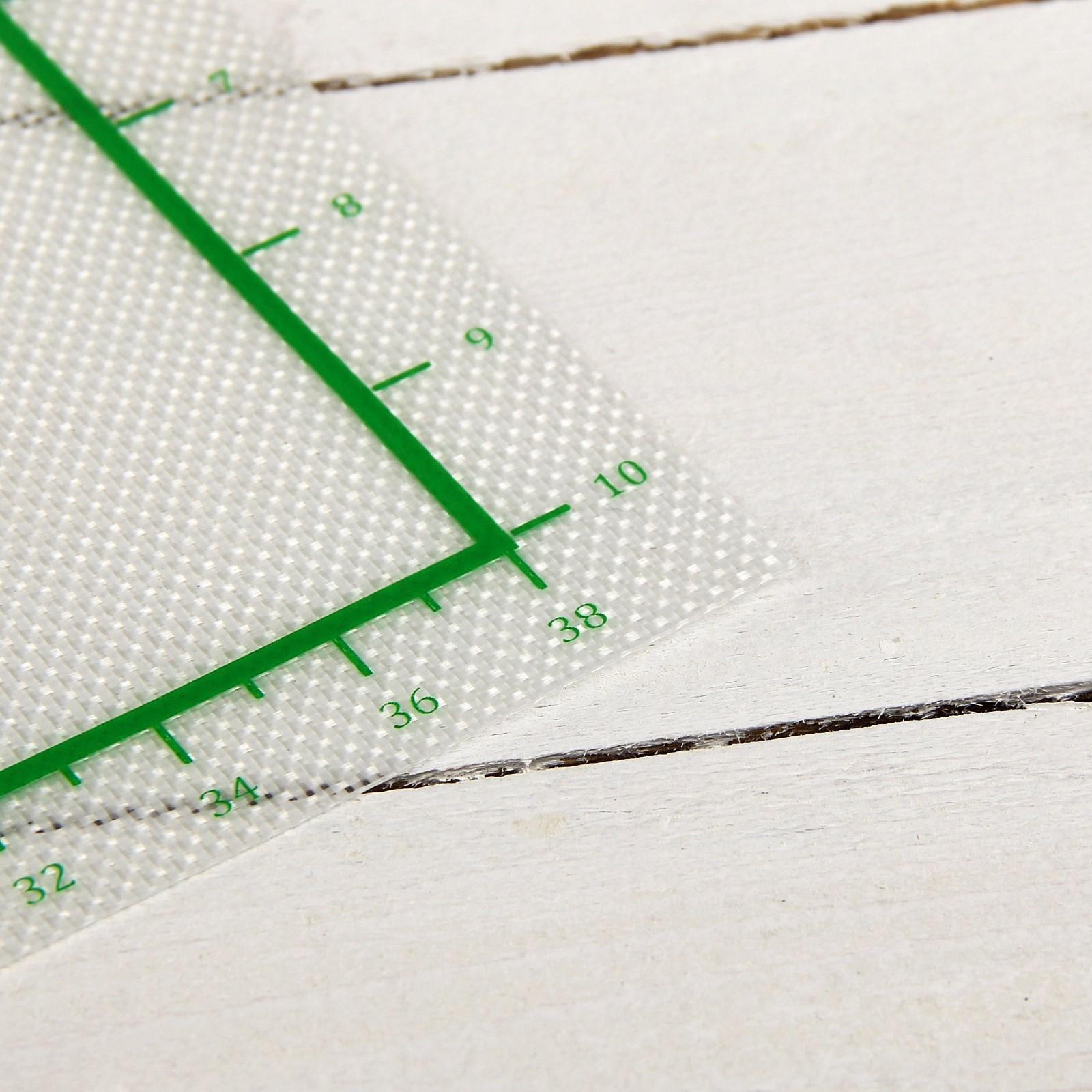 Коврик армированный с разлиновкой силиконовый, 42×29,5 см