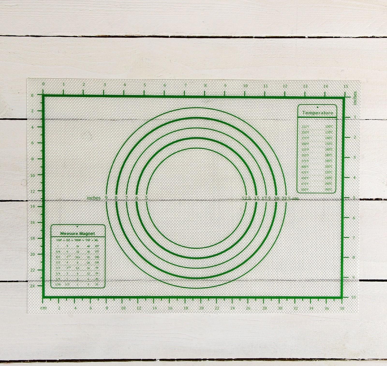 Коврик армированный с разлиновкой силиконовый, 42×29,5 см