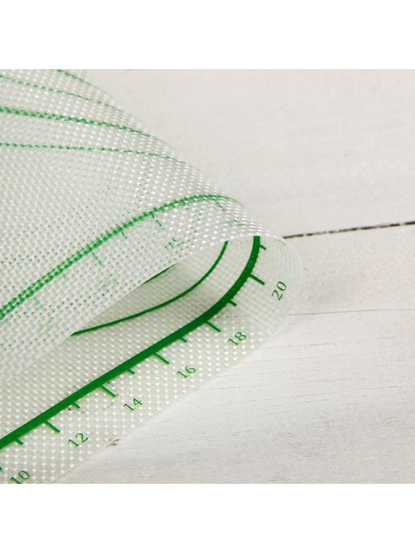 Коврик армированный с разлиновкой силиконовый, 42×29,5 см