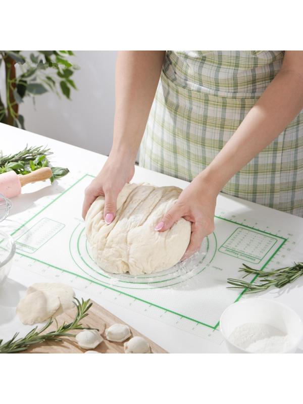 Коврик армированный с разлиновкой силиконовый, 42×29,5 см