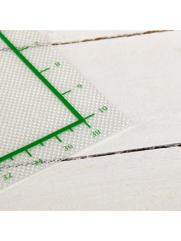 Коврик армированный с разлиновкой силиконовый, 42×29,5 см