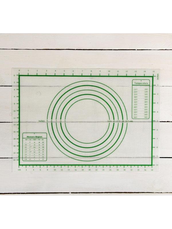 Коврик армированный с разлиновкой силиконовый, 42×29,5 см