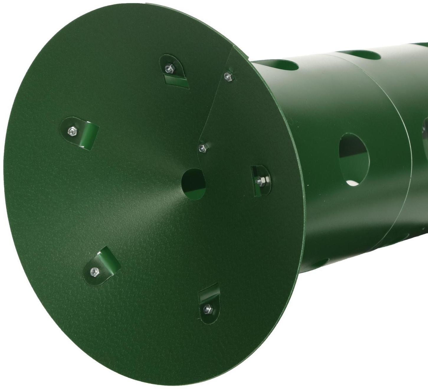 Клумба «Цветочная колонна», d = 17 см, h = 70 см, зелёная