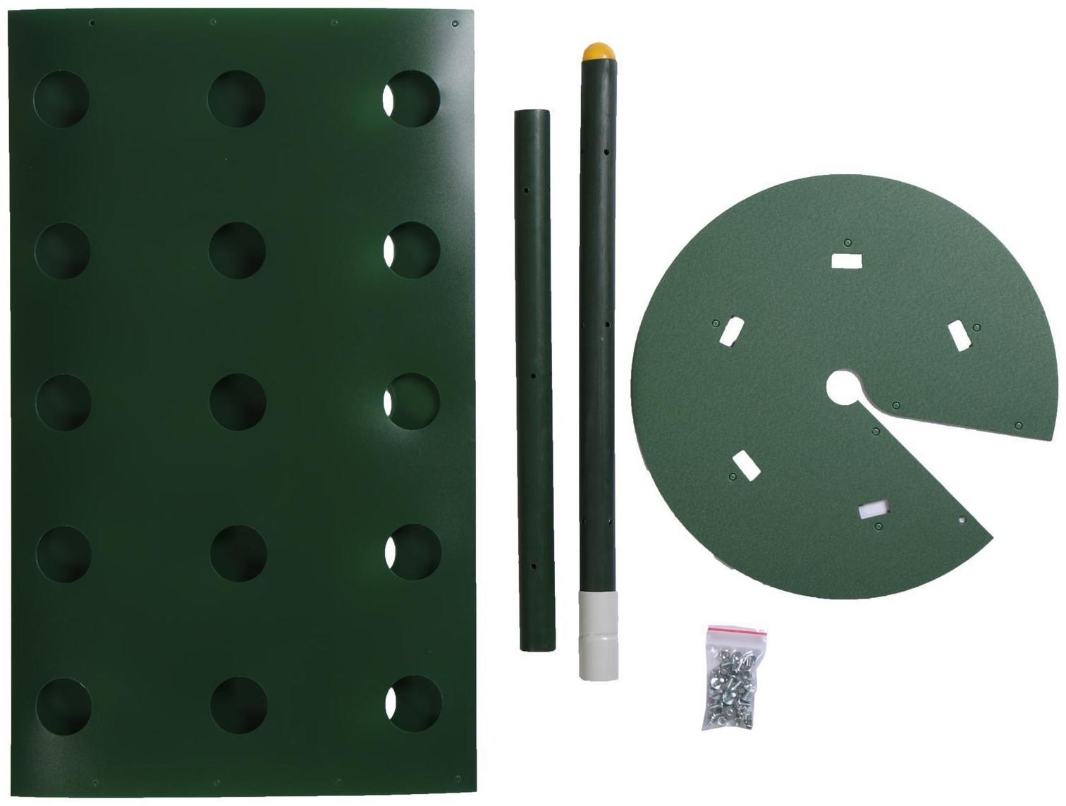 Клумба «Цветочная колонна», d = 17 см, h = 70 см, зелёная