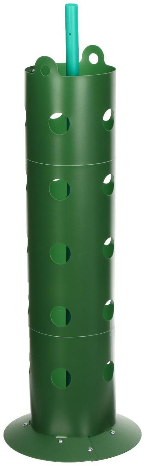 Клумба «Цветочная колонна», d = 17 см, h = 70 см, зелёная