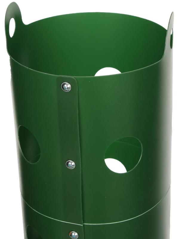 Клумба «Цветочная колонна», d = 17 см, h = 70 см, зелёная