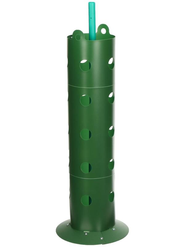 Клумба «Цветочная колонна», d = 17 см, h = 70 см, зелёная