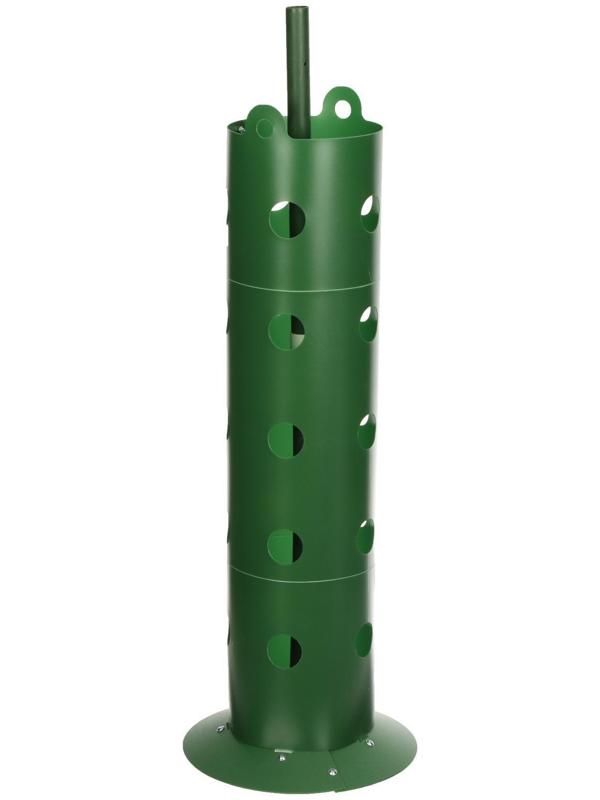 Клумба «Цветочная колонна», d = 17 см, h = 70 см, зелёная