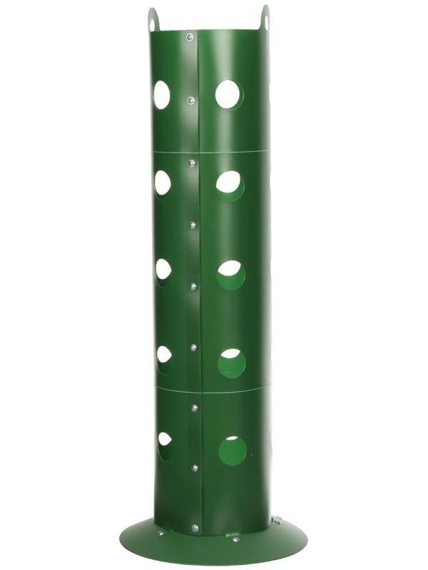 Клумба «Цветочная колонна», d = 17 см, h = 70 см, зелёная