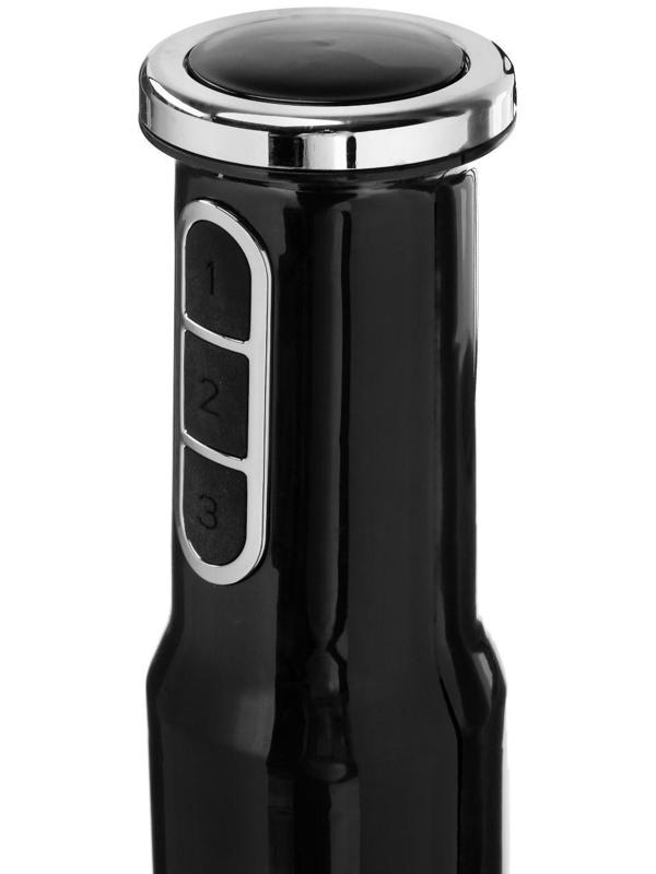 Блендер Luazon LBR-02, погружной, 650 Вт, 0.3/0.6 л, 3 скорости, чёрный