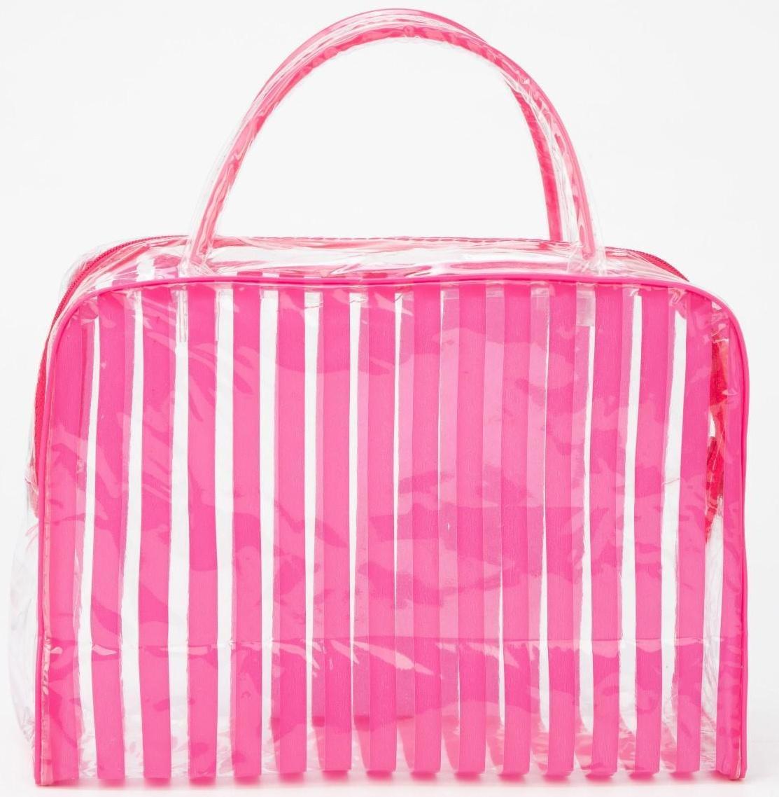 Косметичка на молнии, цвет розовый