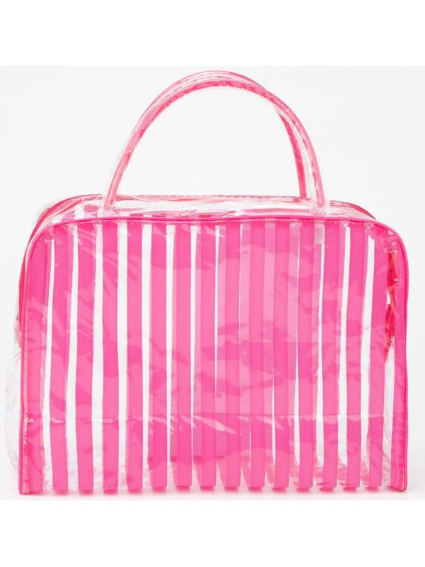 Косметичка на молнии, цвет розовый