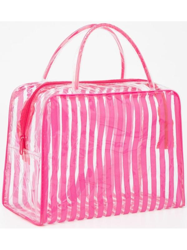 Косметичка на молнии, цвет розовый