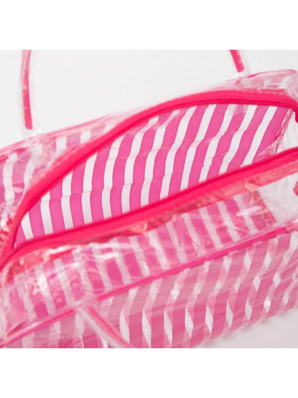 Косметичка на молнии, цвет розовый