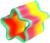 Пружинка радуга «Смайлики», форма звезда, d=5 см
