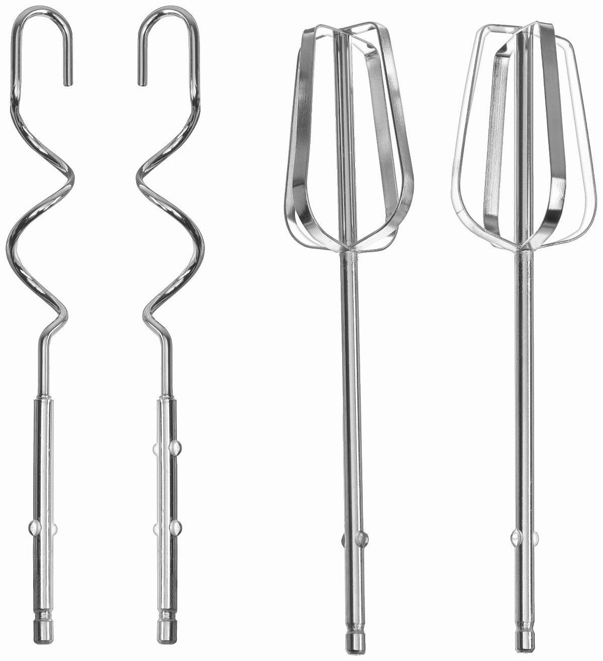 Миксер Luazon LMR-02, ручной, 180 Вт, 7 скоростей, 2 насадки, бело-чёрный