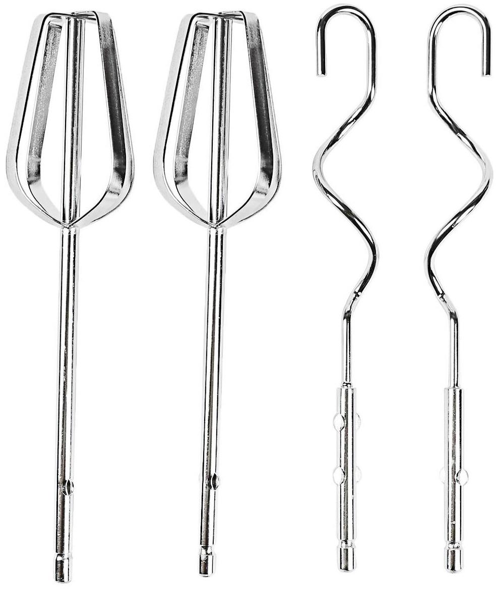 Миксер Luazon LMR-04, ручной, 180 Вт, 7 скоростей, 4 насадки, бело-чёрный