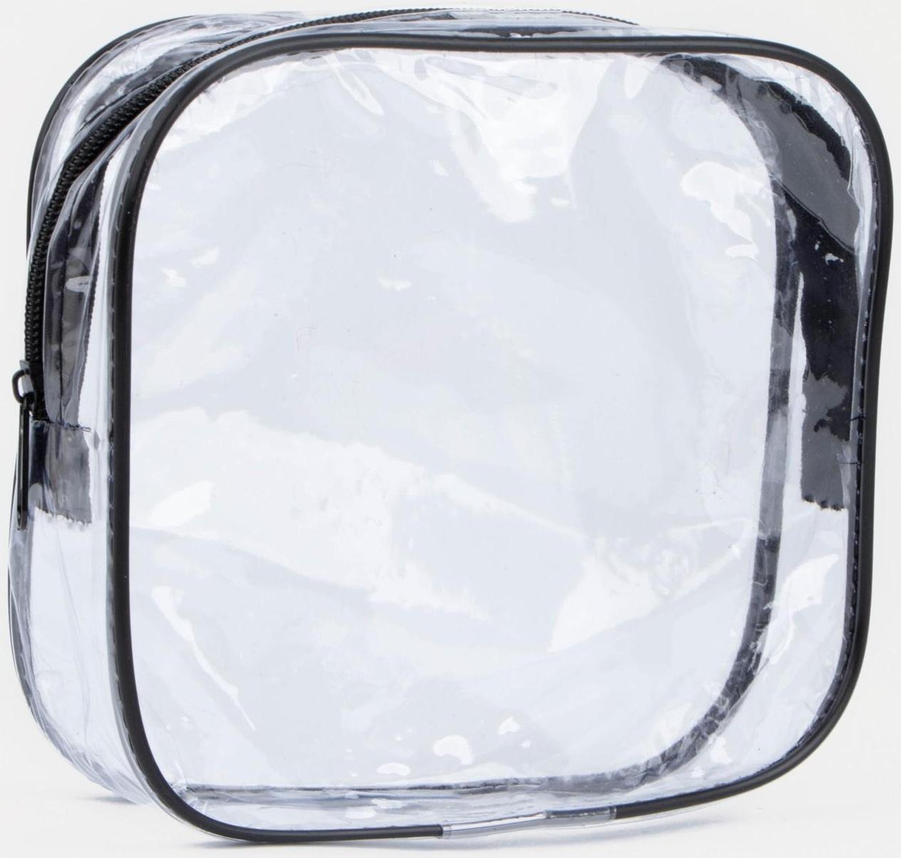 Косметичка на молнии, цвет чёрный