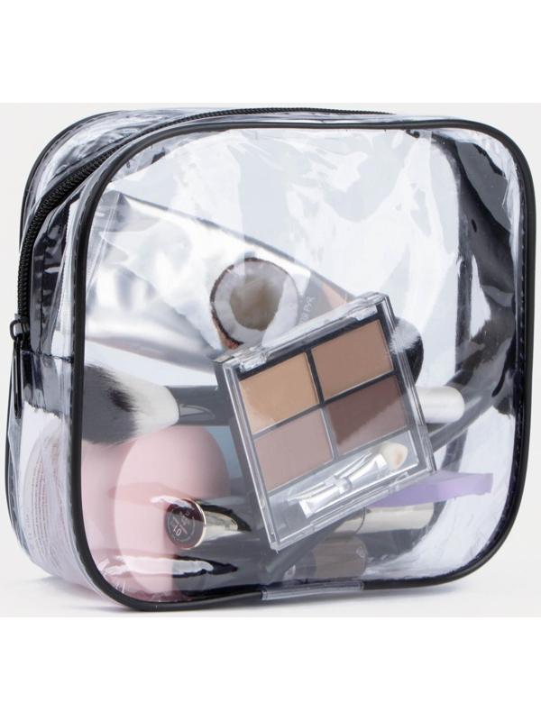 Косметичка на молнии, цвет чёрный