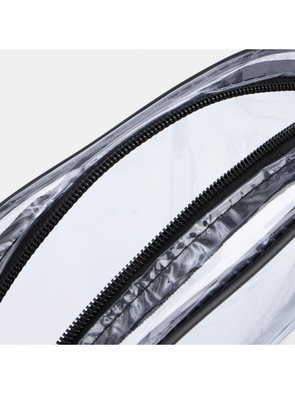 Косметичка на молнии, цвет чёрный