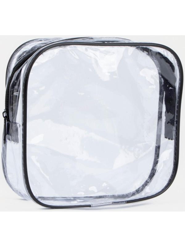 Косметичка на молнии, цвет чёрный