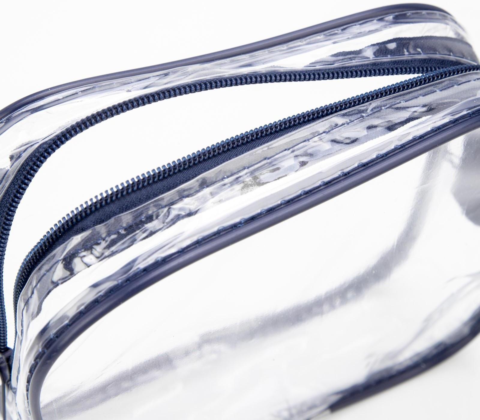 Косметичка на молнии, цвет синий