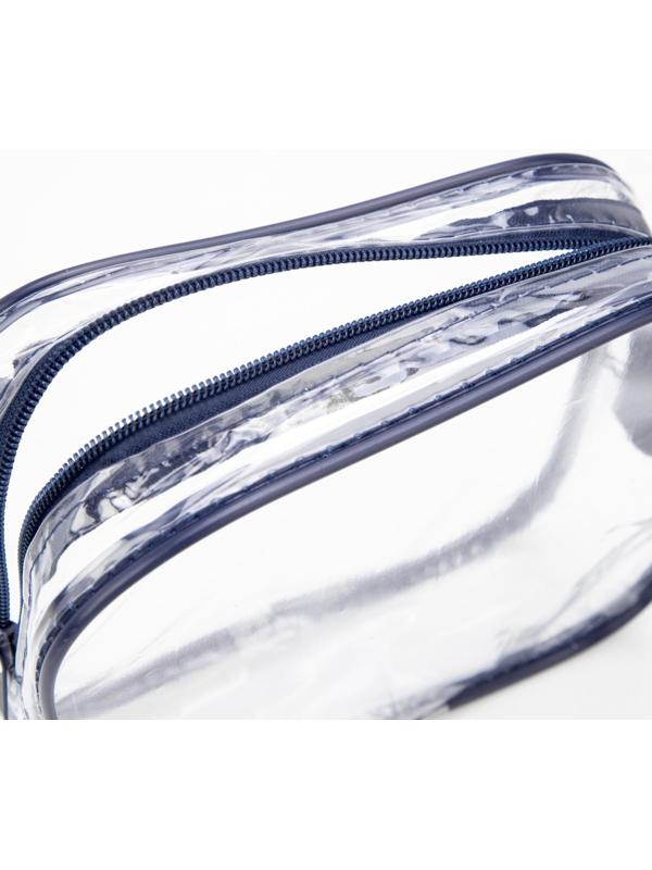 Косметичка на молнии, цвет синий