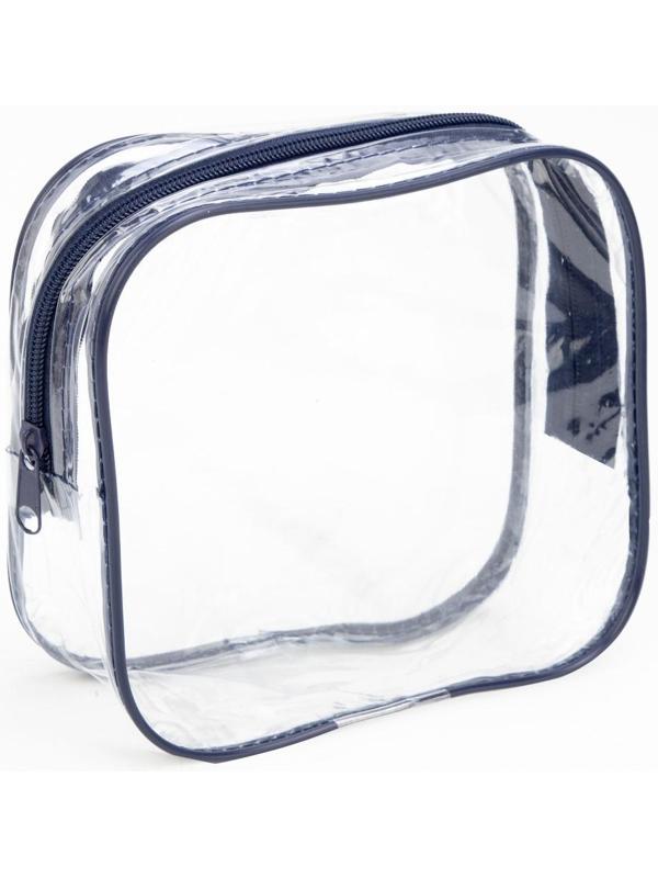 Косметичка на молнии, цвет синий