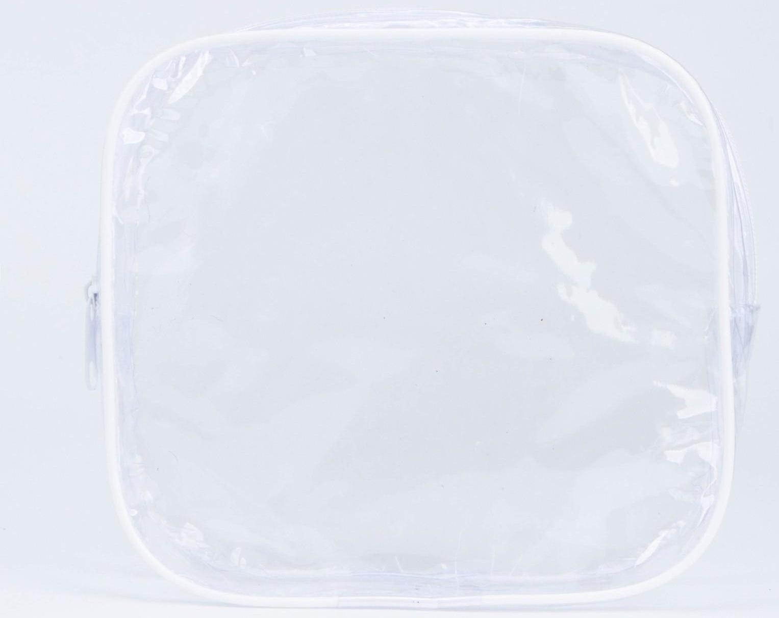 Косметичка на молнии, цвет белый