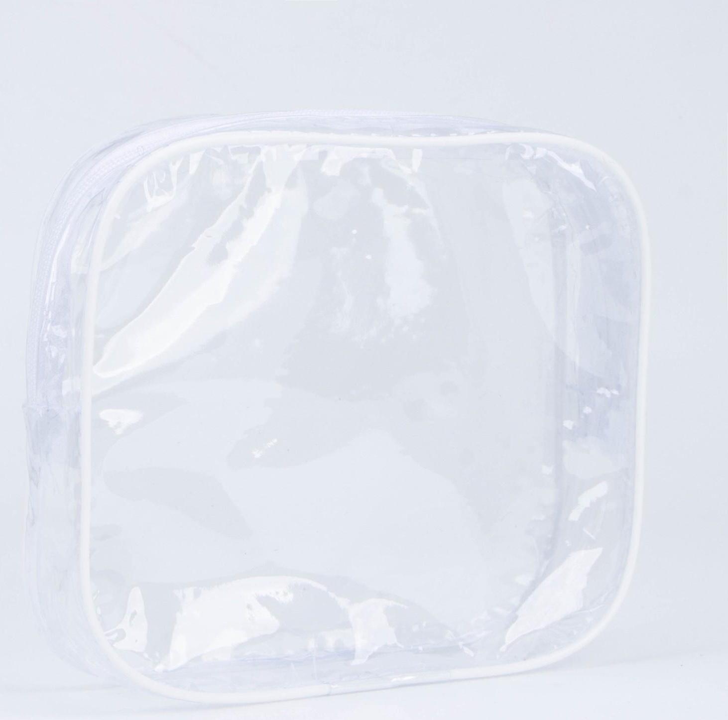 Косметичка на молнии, цвет белый