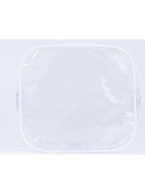 Косметичка на молнии, цвет белый