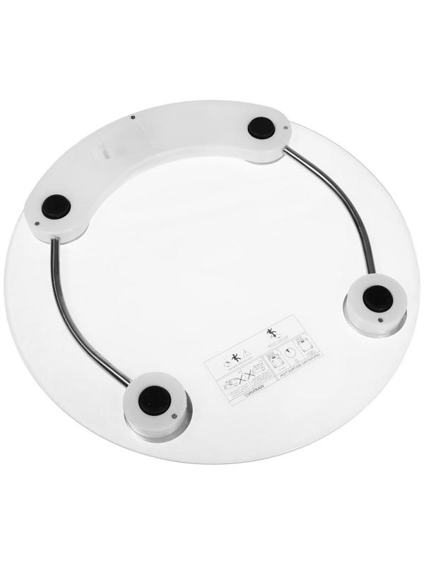 Весы напольные Luazon LVE-001, электронные, до 180 кг, 1хCR2032, стекло, белые