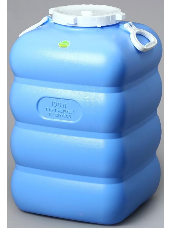 Фляга пищевая, 100 л, горловина 19 см, синяя