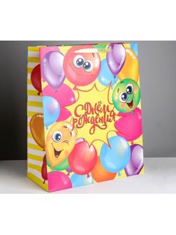 Пакет ламинированный вертикальный «С днём Рождения!», XL 40 × 49 × 19 см