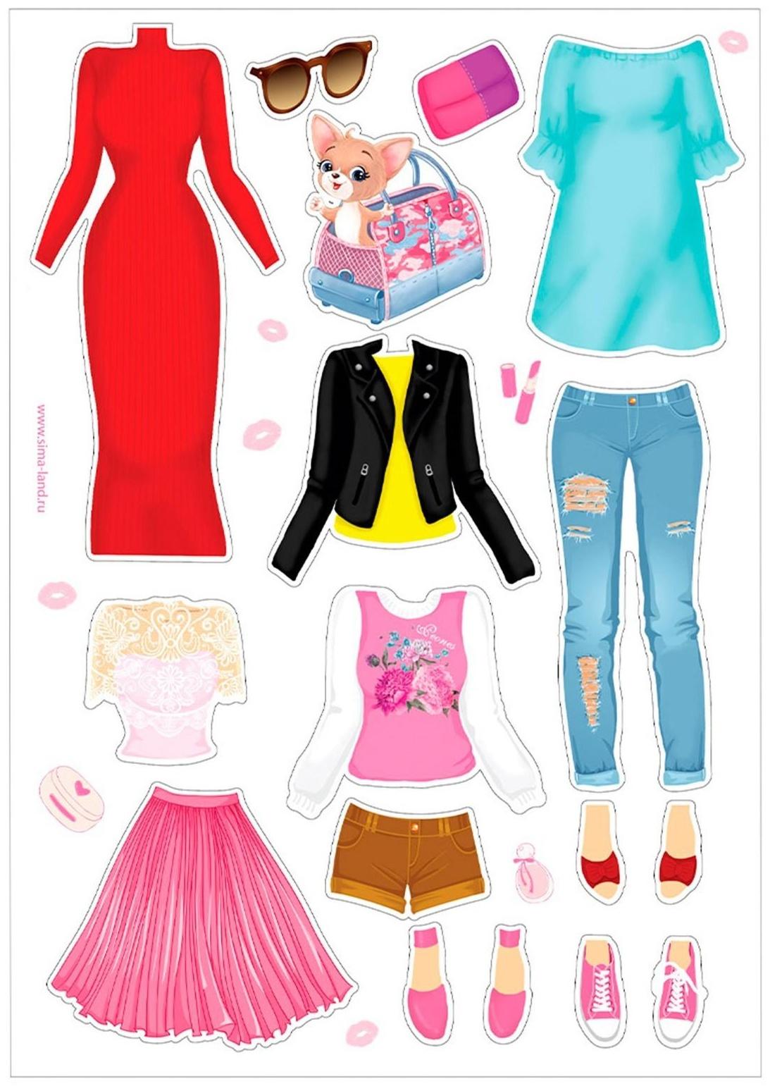 Магнитная игра «Одень куклу: городская модница»