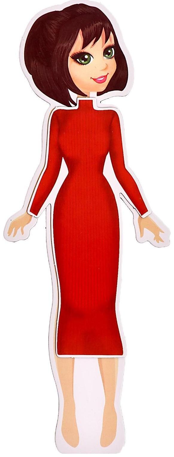 Магнитная игра «Одень куклу: городская модница»