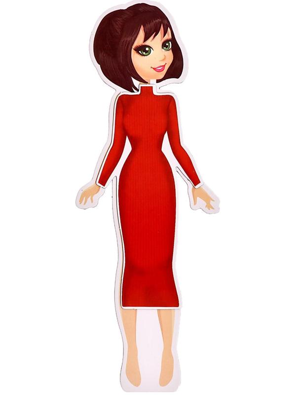 Магнитная игра «Одень куклу: городская модница»