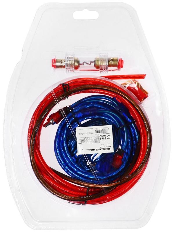 Установочный комплект проводов 8GA, 1500 Вт, 4 предмета