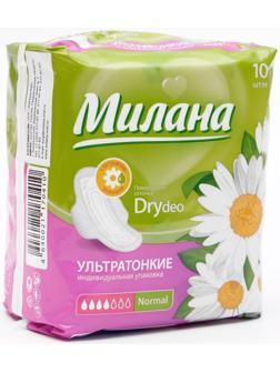 Прокладки «Милана» Ultra Dry Normal Deo Ромашка, 10 шт/уп