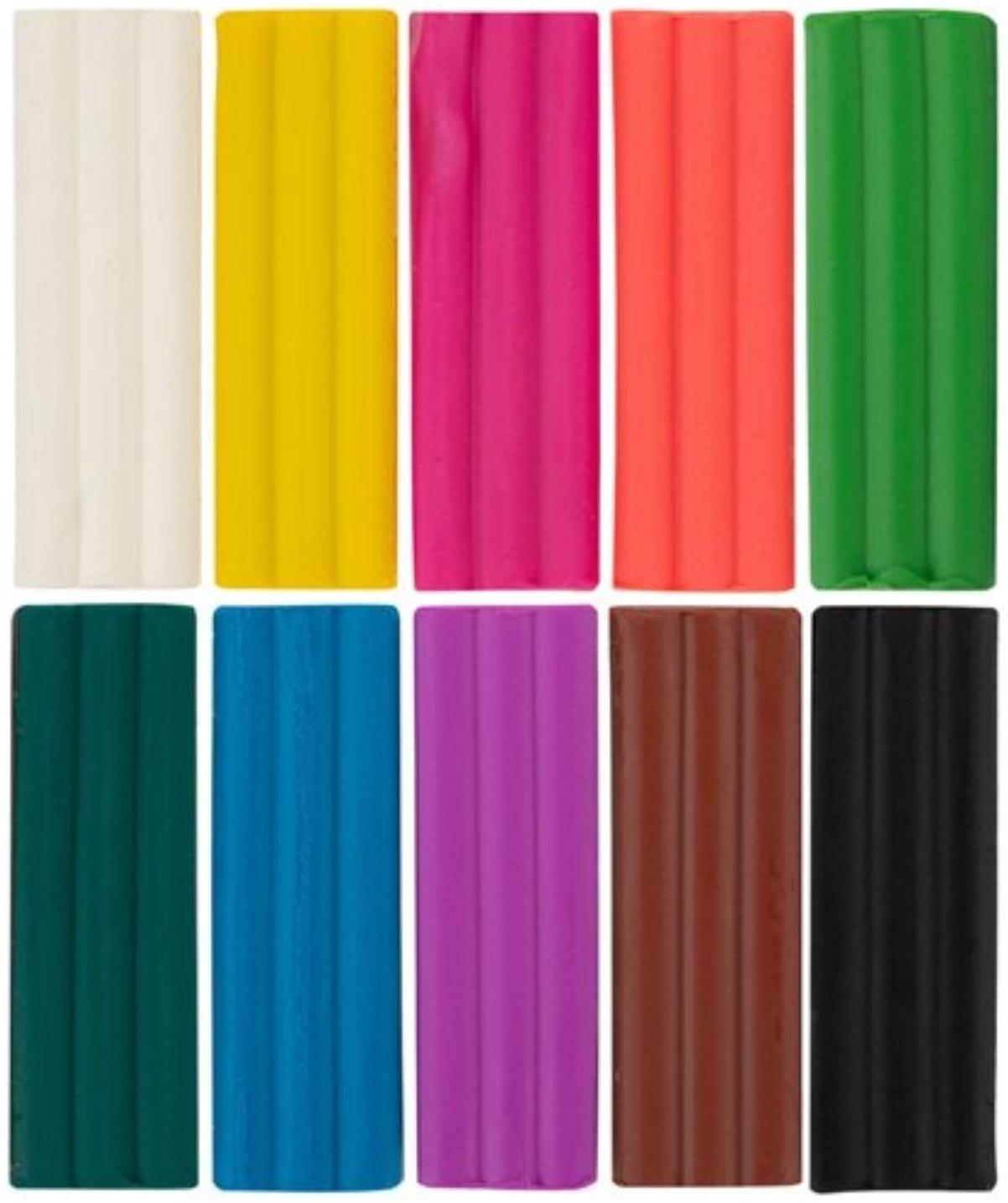 Пластилин мягкий (восковой), 10 цветов, 150 г, 