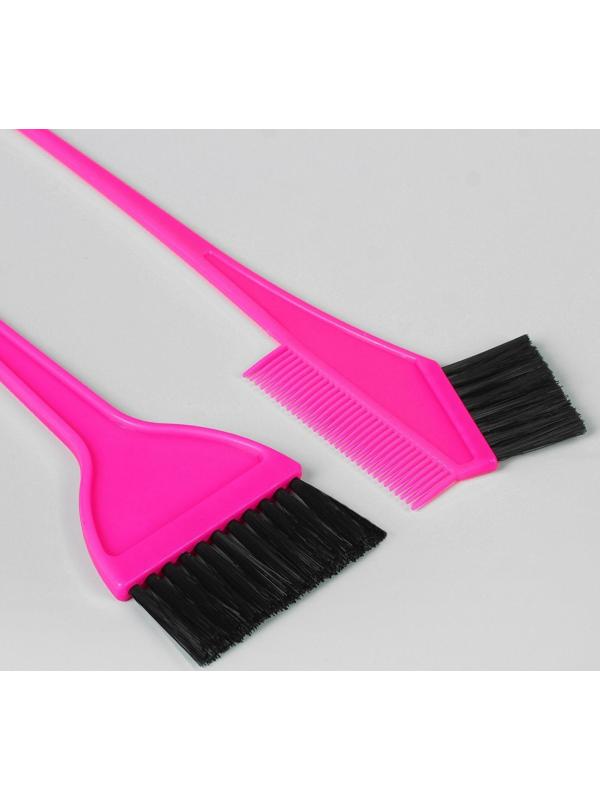 Набор для окрашивания, 3 предмета, цвет чёрный/розовый