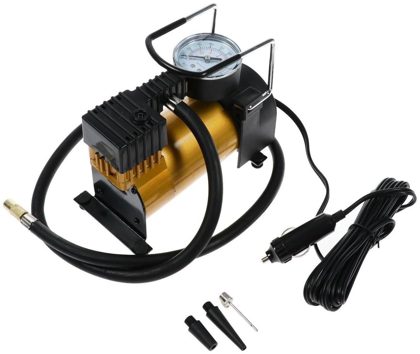 Компрессор автомобильный Торнадо АС-580м, 14 А, 30 л/мин, 12 В, 7 Атм/100 PSI