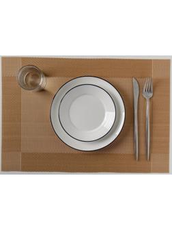 Салфетка сервировочная на стол «Шахматы», 45×30 см, цвет бежевый