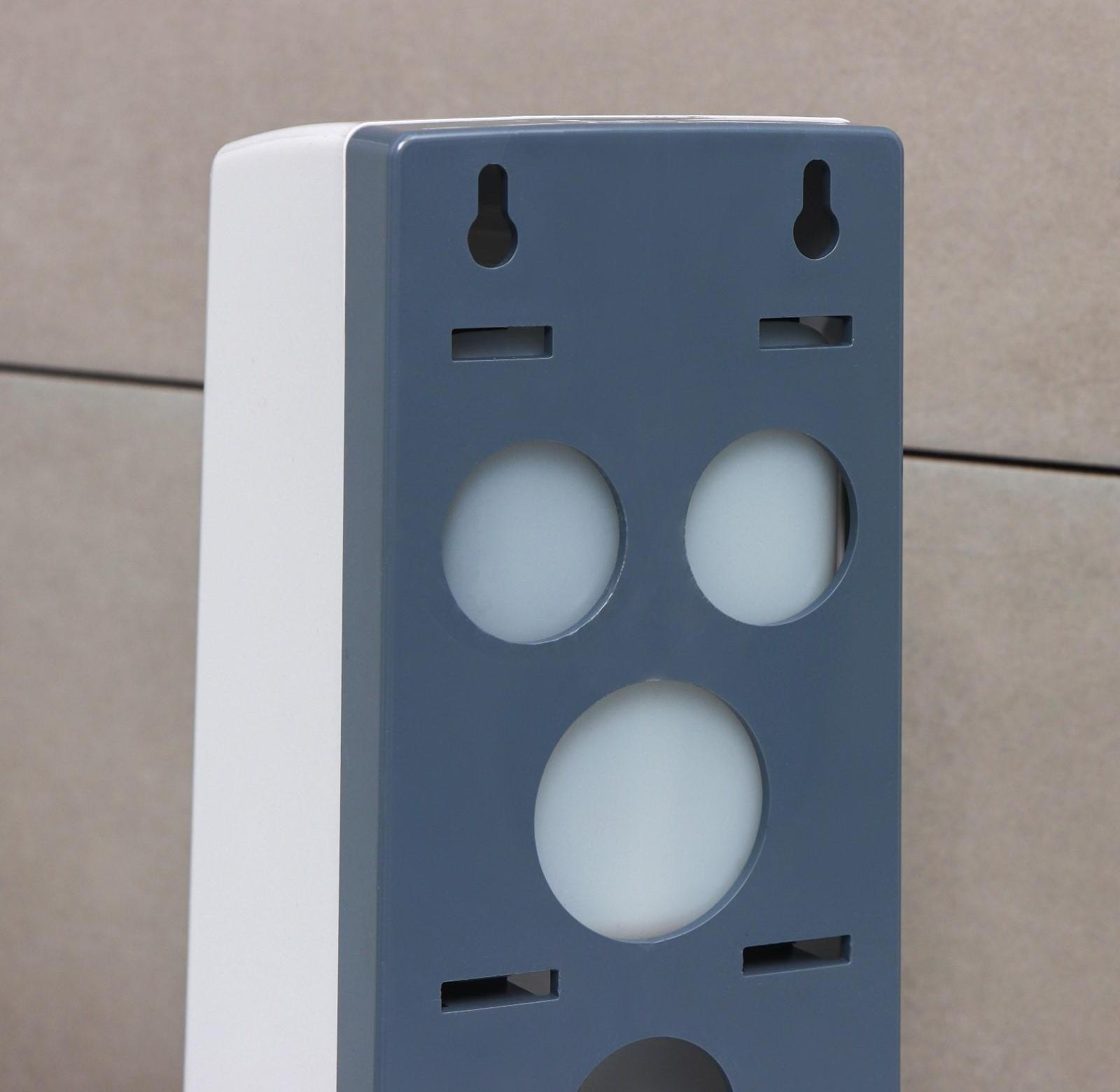 Диспенсер для антисептика или жидкого мыла механический, 600 мл, пластик, цвет белый