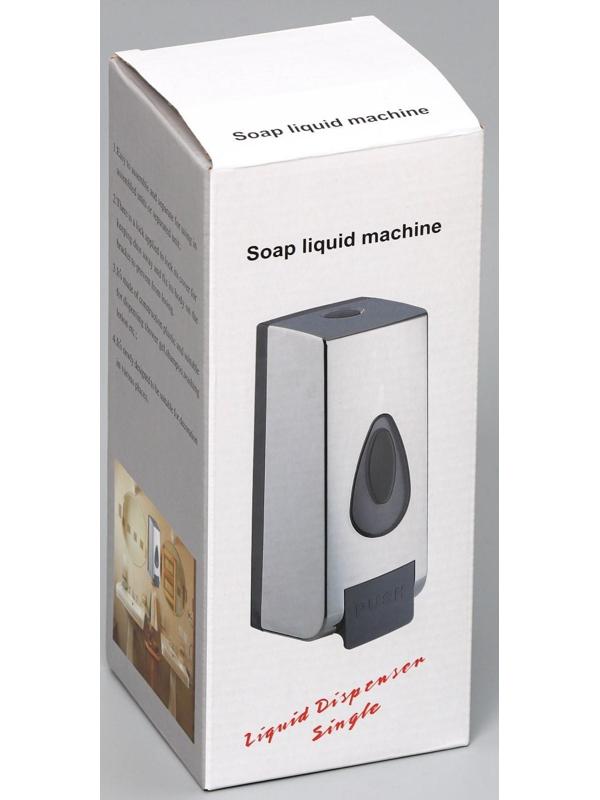 Диспенсер для антисептика или жидкого мыла механический, 600 мл, пластик, цвет белый