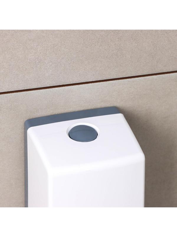 Диспенсер для антисептика или жидкого мыла механический, 600 мл, пластик, цвет белый