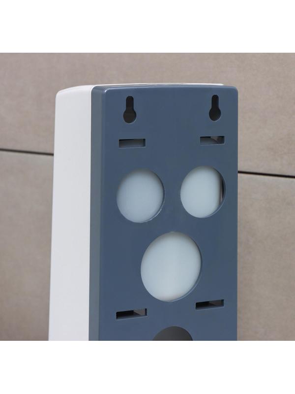 Диспенсер для антисептика или жидкого мыла механический, 600 мл, пластик, цвет белый